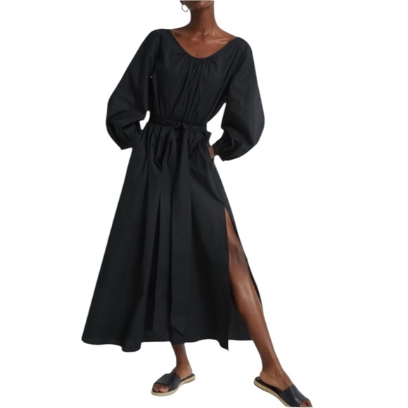 Tabitha Simmons x Goop G. Label Maxi dress L Minimalist Amagansett Lagenlook - Picture 1 of 14